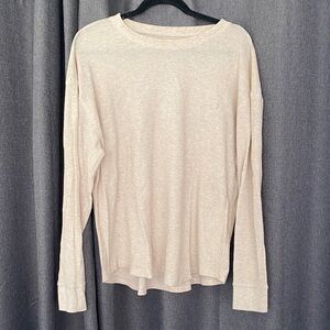 Time and Tru Light Tan Knit Top
